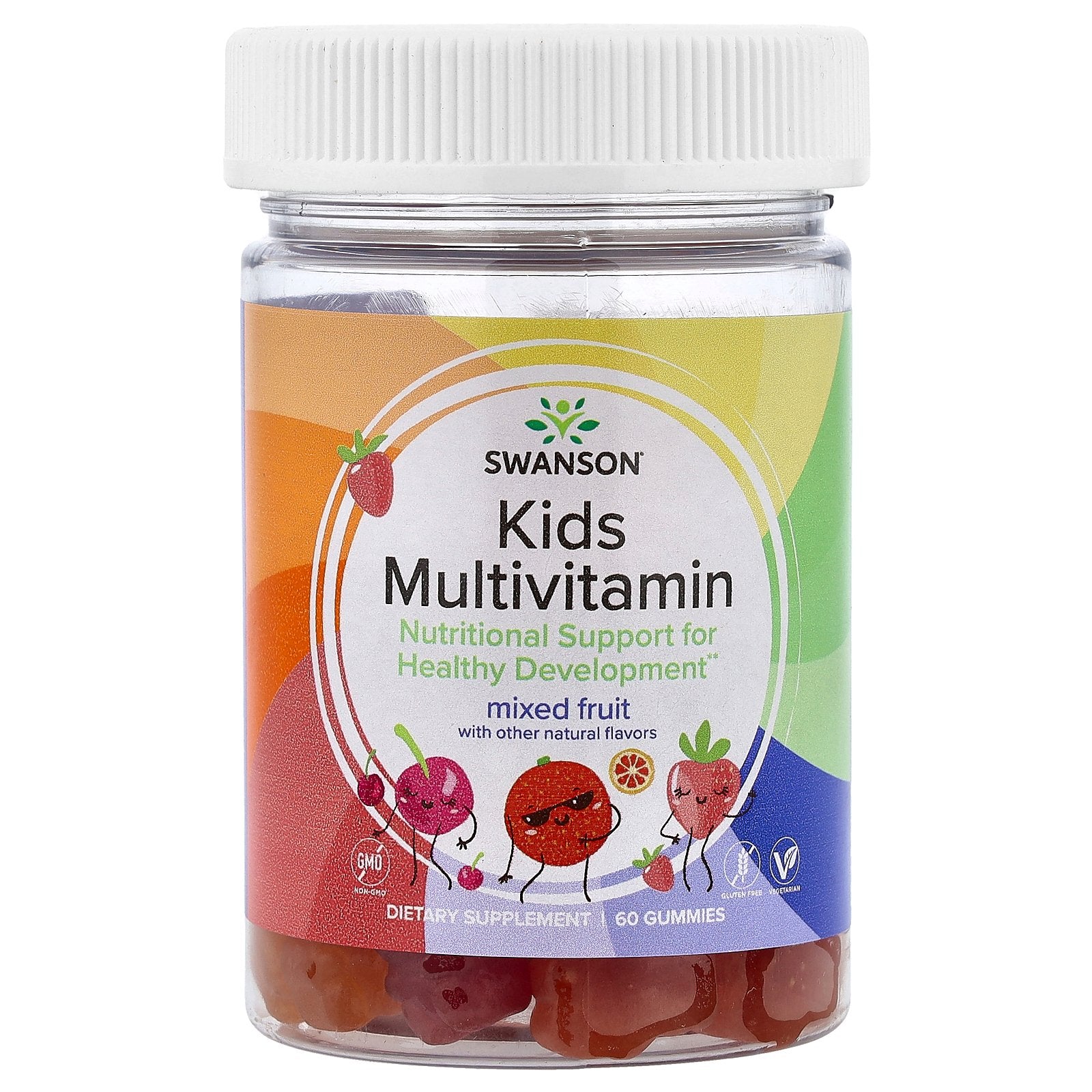 Swanson, Kids Multivitamin Gummies, Mixed Fruit, 60 Gummies