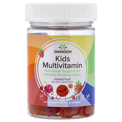 Swanson, Kids Multivitamin Gummies, Mixed Fruit, 60 Gummies