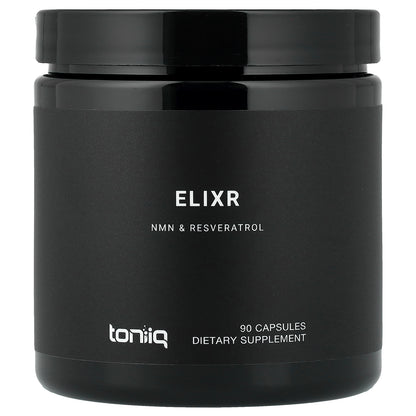 Toniiq, Elixr, NMN & Resveratrol, 90 Capsules