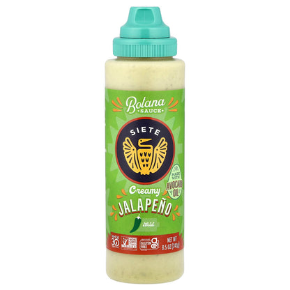 Siete, Botana Sauce, Creamy Jalapeno, Mild, 8.5 oz (241 g)