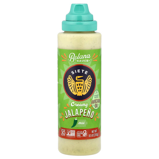 Siete, Botana Sauce, Creamy Jalapeno, Mild, 8.5 oz (241 g)