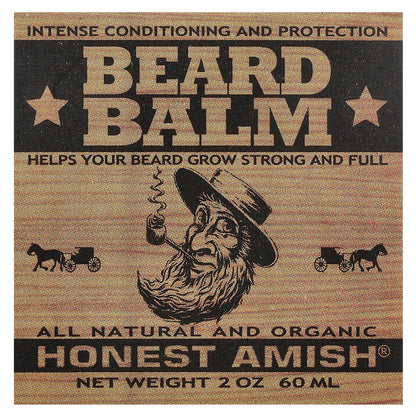 Honest Amish, Beard Balm, 2 oz (60 ml)