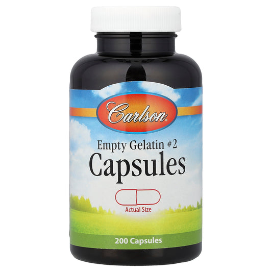 Carlson, Empty Gelatin Capsules #2 , 200 Capsules