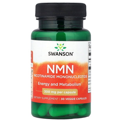 Swanson, NMN, 300 mg, 30 Veggie Capsules
