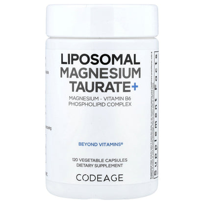 Codeage, Liposomal Magnesium Taurate+, 120 Vegetable Capsules