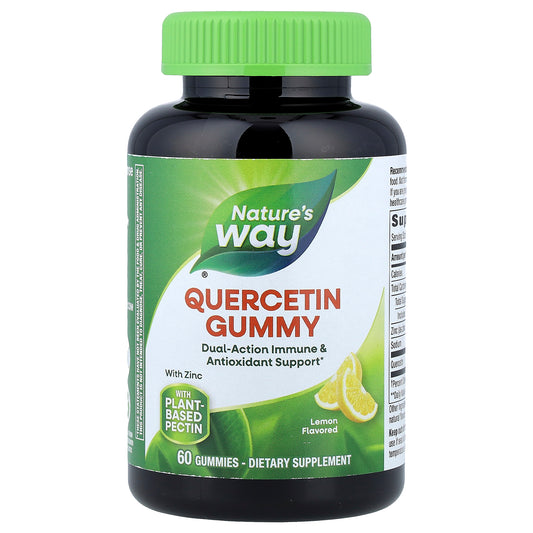 Nature's Way, Quercetin Gummies With Zinc, Lemon, 60 Gummies