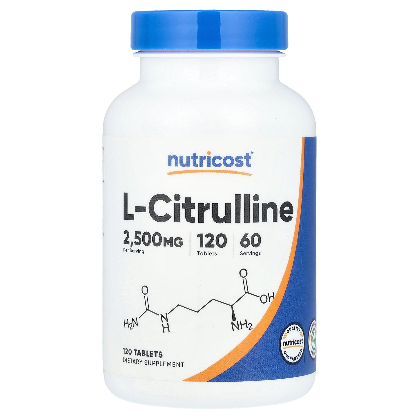 Nutricost, L-Citrulline, 120 Tablets (1,250 mg per Tablet)
