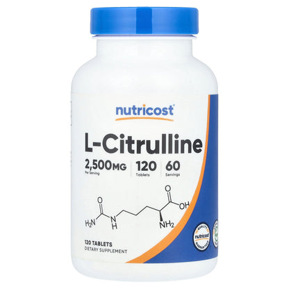 Nutricost, L-Citrulline, 120 Tablets (1,250 mg per Tablet)