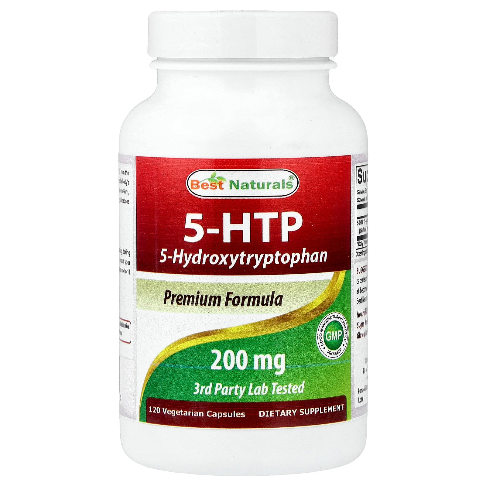 Best Naturals, 5-HTP, 200 mg, 120 Vegetarian Capsules