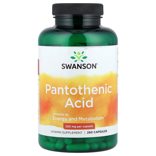 Swanson, Pantothenic Acid, 250 mg, 250 Capsules