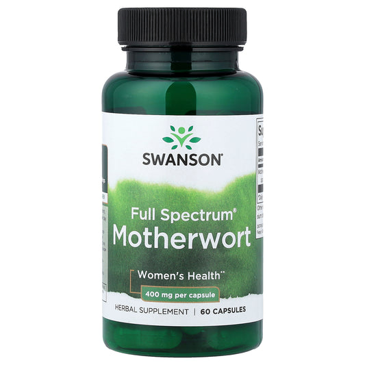 Swanson, Full Spectrum®, Motherwort, 400 mg, 60 Capsules