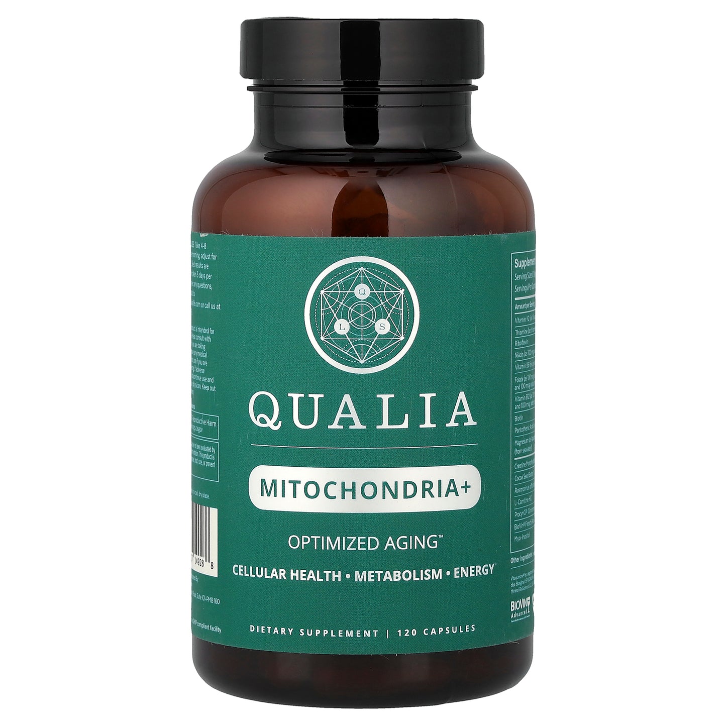 Qualia, Mitochondria+, 120 Capsules