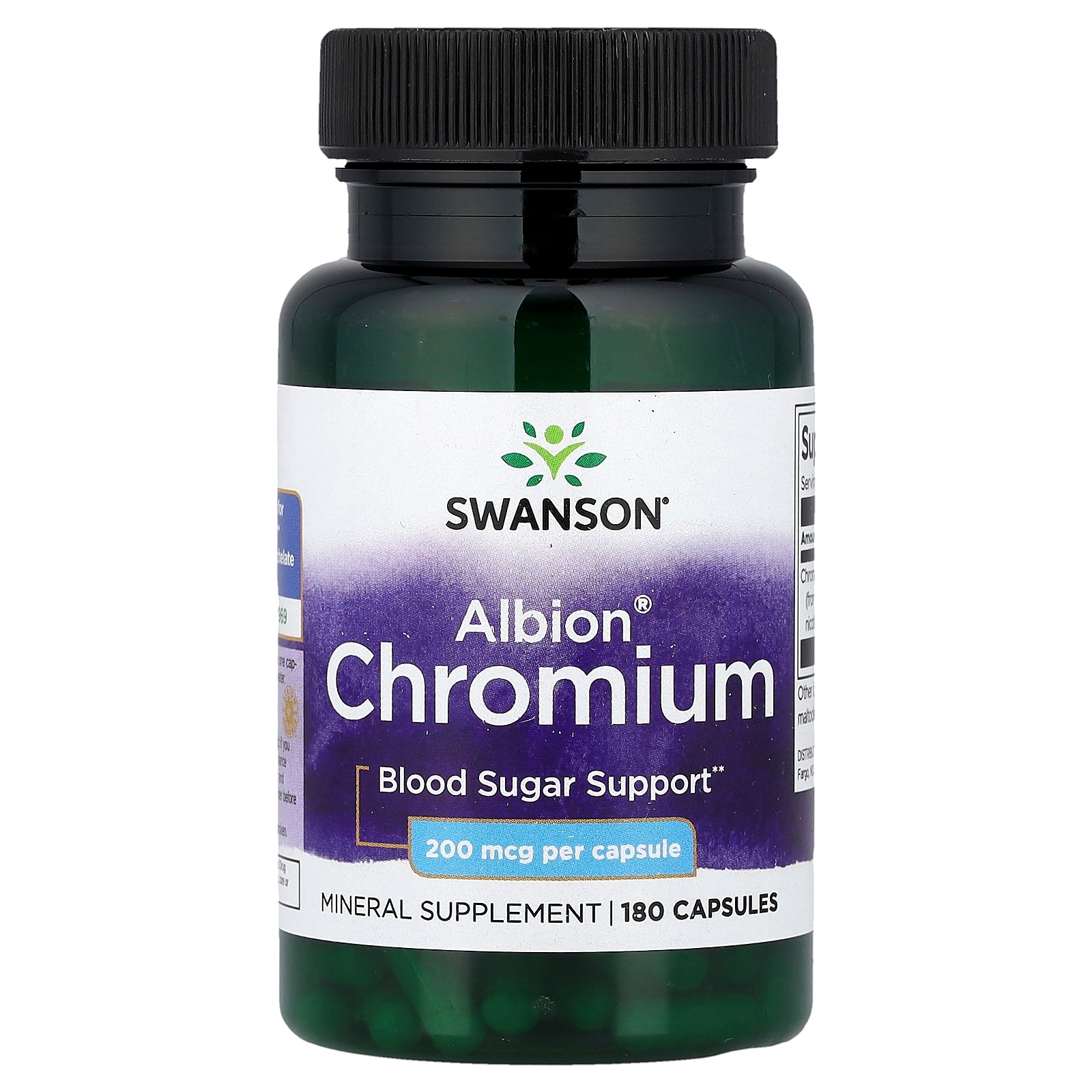 Swanson, Albion® Chromium, 200 mcg, 180 Capsules