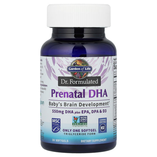 Garden of Life, Dr. Formulated, Prenatal DHA, 30 Softgels