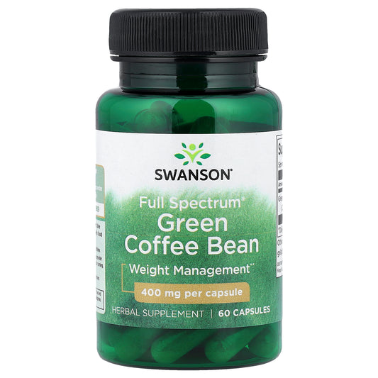 Swanson, Full Spectrum® Green Coffee Bean, 400 mg, 60 Capsules