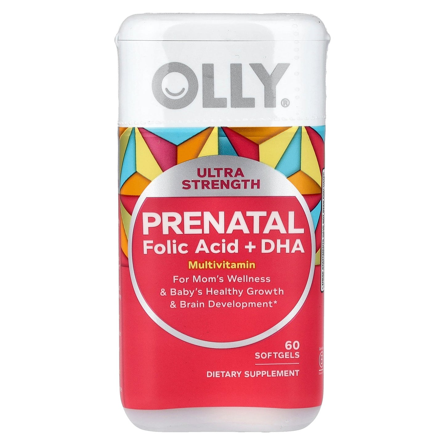OLLY, Prenatal, Folic Acid + DHA , 60 Softgels