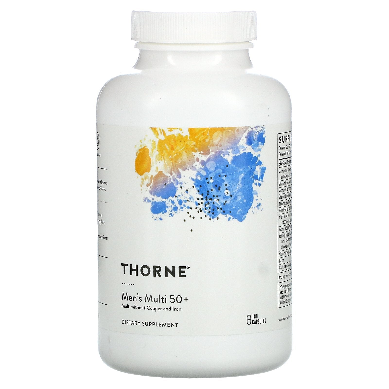 Thorne, Men's Multi 50+, 180 Capsules