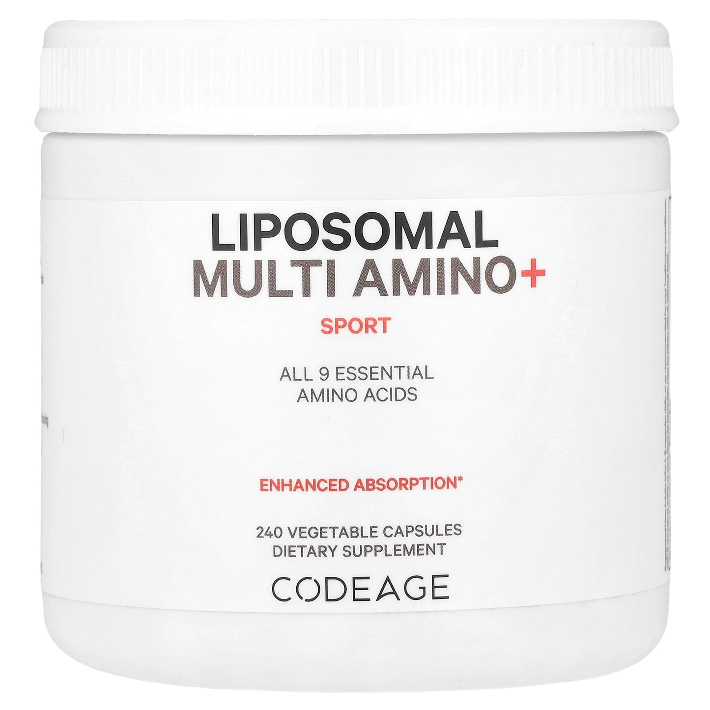 Codeage, Liposomal Multi Amino+, Sport, 240 Vegetable Capsules