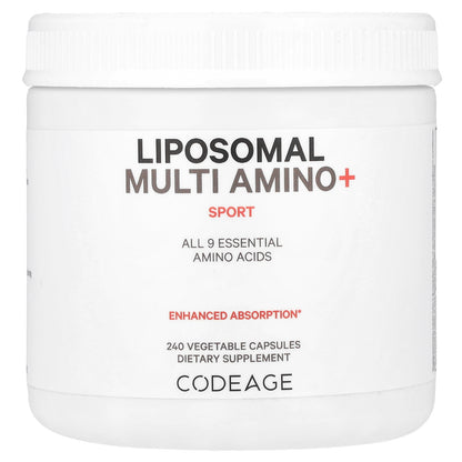 Codeage, Liposomal Multi Amino+, Sport, 240 Vegetable Capsules