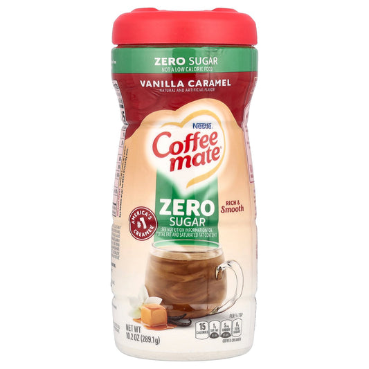 Coffee Mate, Powder Coffee Creamer, Zero Sugar, Vanilla Caramel, 10.2 oz (289.1 g)