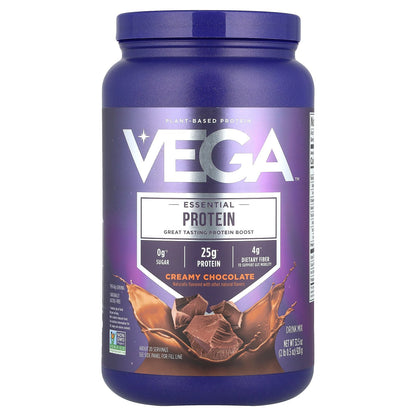 Vega, Essential Plant-Based Protein, Creamy Chocolate, 2 lb 0.5 oz (920 g)