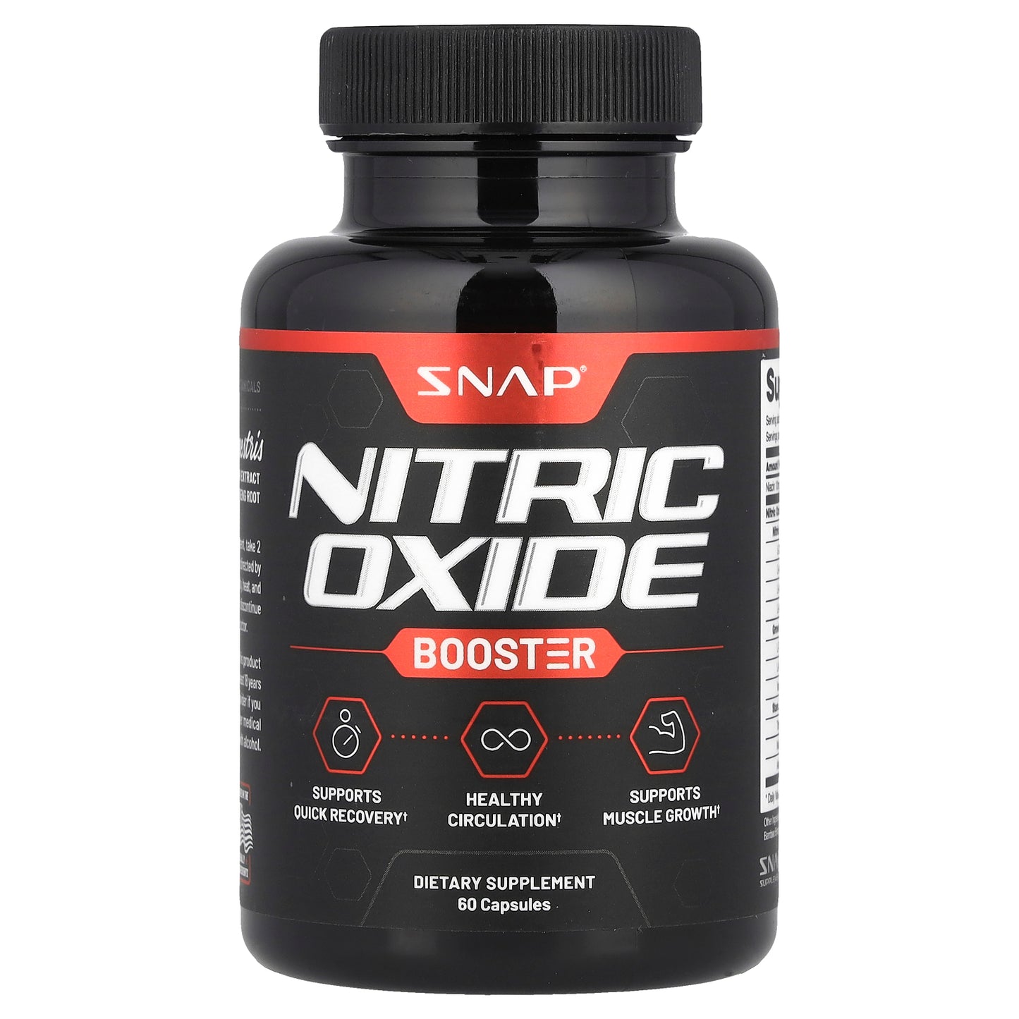 Snap Supplements, Nitric Oxide Booster, 60 Capsules