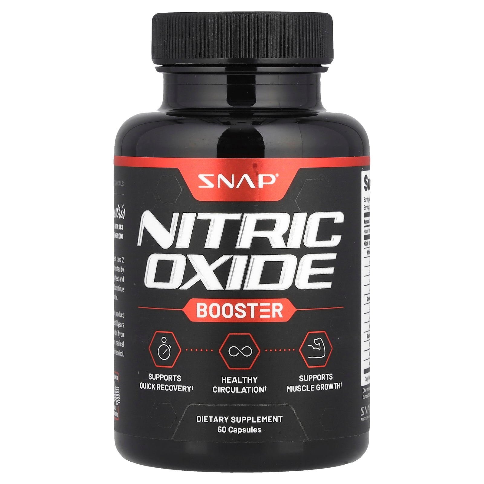 Snap Supplements, Nitric Oxide Booster, 60 Capsules