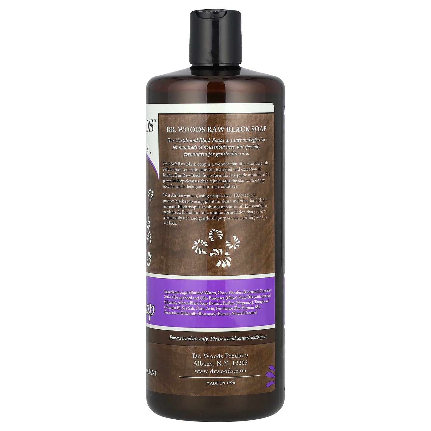 Dr. Woods, Raw Black Soap, Original, 32 fl oz (946 ml)