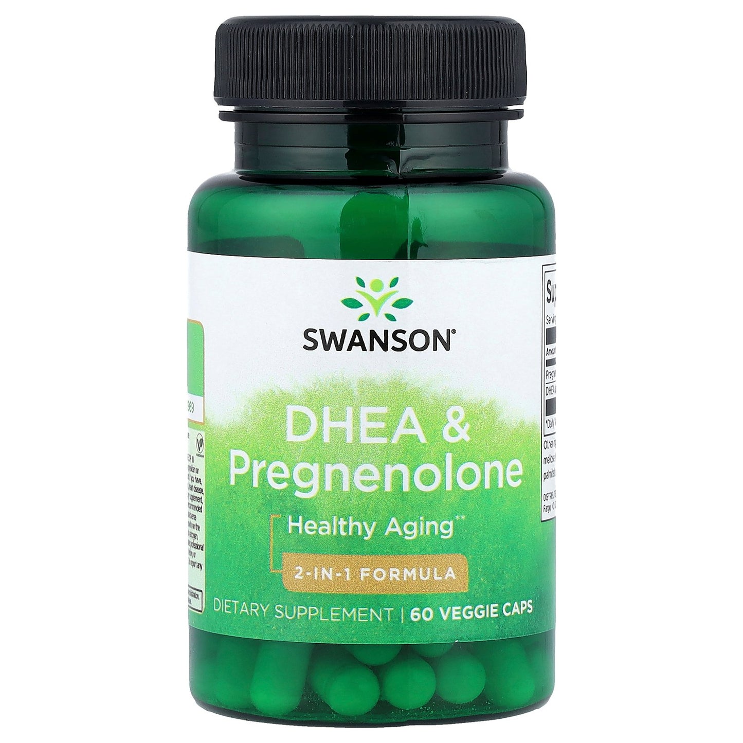 Swanson, DHEA & Pregnenolone, 60 Veggie Caps