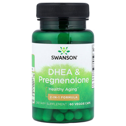 Swanson, DHEA & Pregnenolone, 60 Veggie Caps
