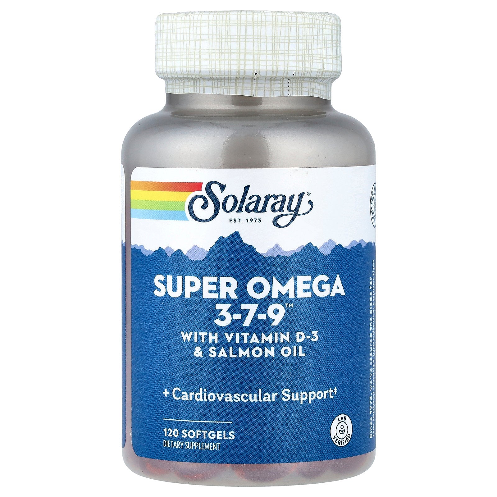 Solaray, Super Omega 3-7-9™ with Vitamin D-3 & Salmon Oil, 120 Softgels