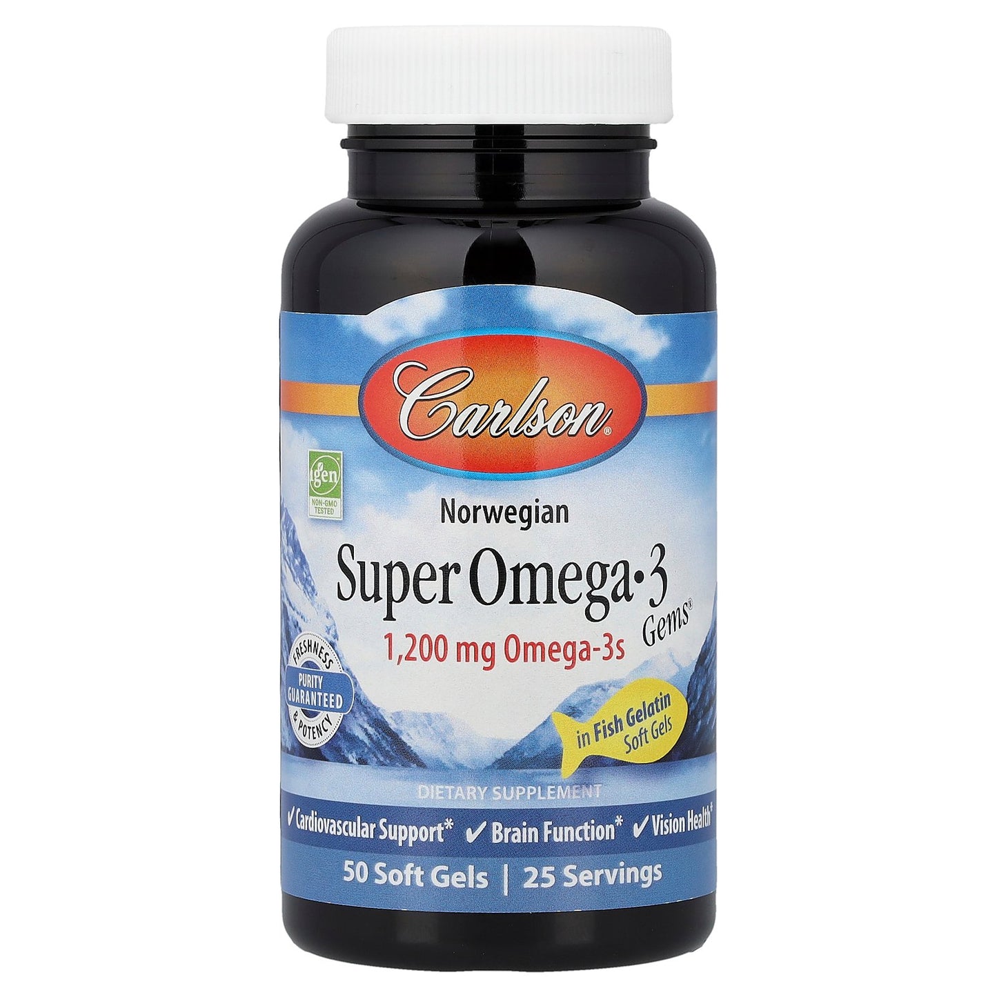 Carlson, Norwegian Super Omega-3 Gems®, 50 Soft Gels