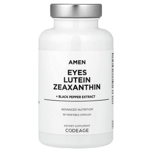 Codeage, Amen, Eyes, Lutein, Zeaxanthin + Black Pepper Extract, 90 Vegetable Capsules