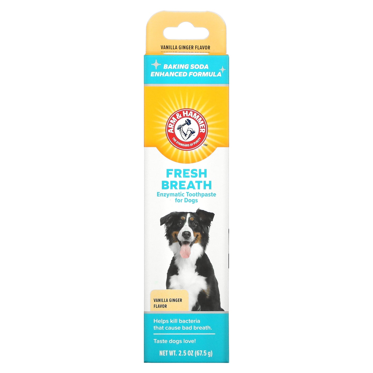 Arm & Hammer, Fresh Breath, Enzymatic Toothpaste For Dogs, Vanilla Ginger, 2.5 oz (67.5 g)