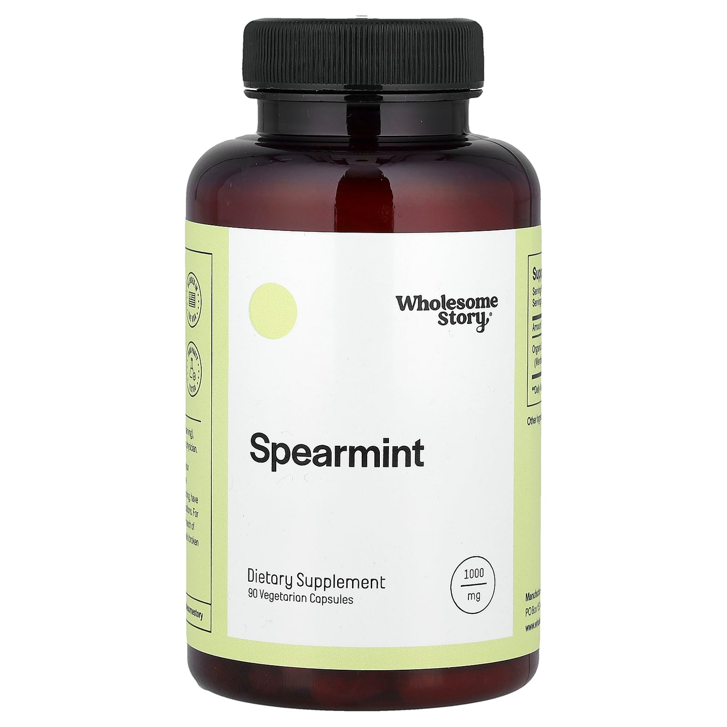 Wholesome Story, Spearmint, 90 Vegetarian Capsules (333 mg per Capsule)