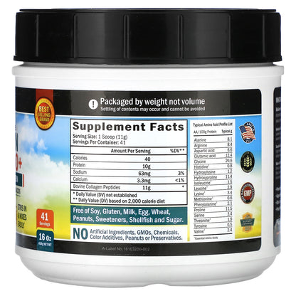 BioSchwartz, Collagen Peptides Bio+, Unflavored, 16 oz (454 g)