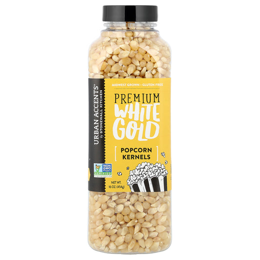 Urban Accents, Popcorn Kernels, Premium White Gold, 16 oz (454 g)