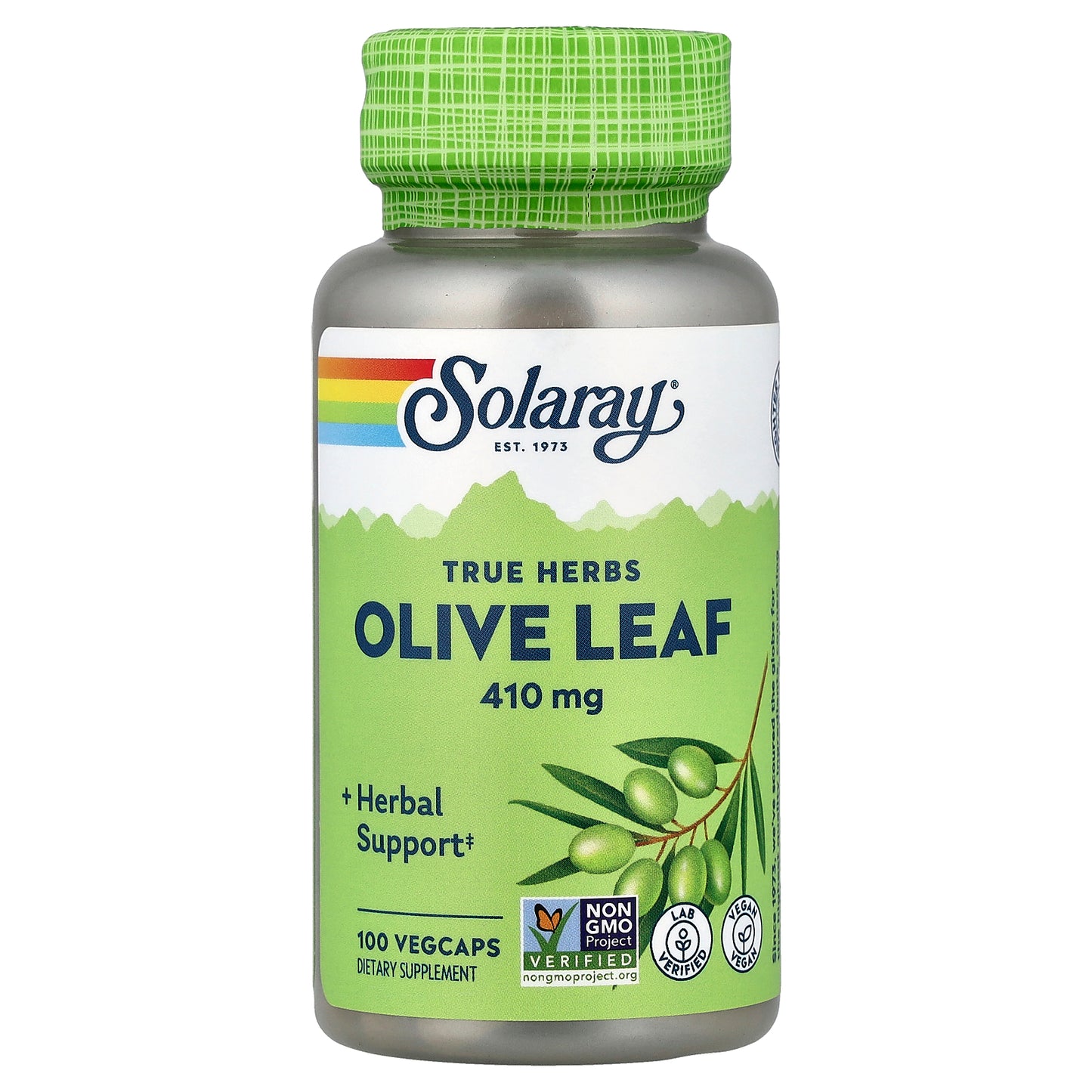 Solaray, True Herbs, Olive Leaf, 410 mg, 100 VegCaps