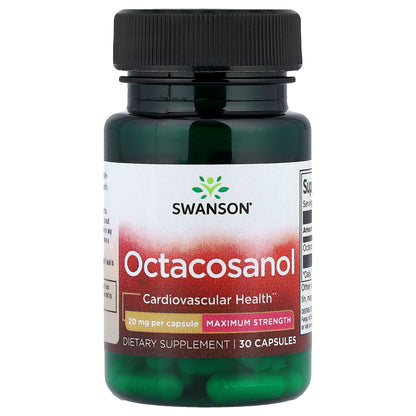 Swanson, Octacosanol, 20 mg, 30 Capsules