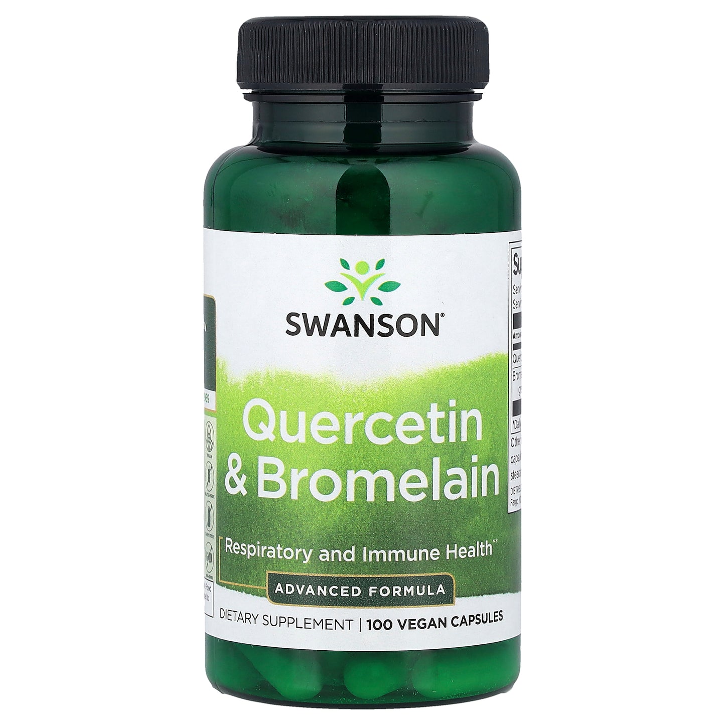Swanson, Quercetin & Bromelain, 100 Vegan Capsules