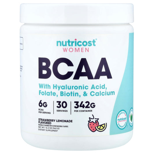 Nutricost, Women, BCAA, Strawberry Lemonade, 12.2 oz (342 g)