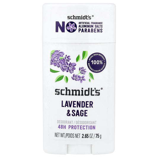 Schmidt's, Deodorant, Lavender & Sage, 2.65 oz (75 g)