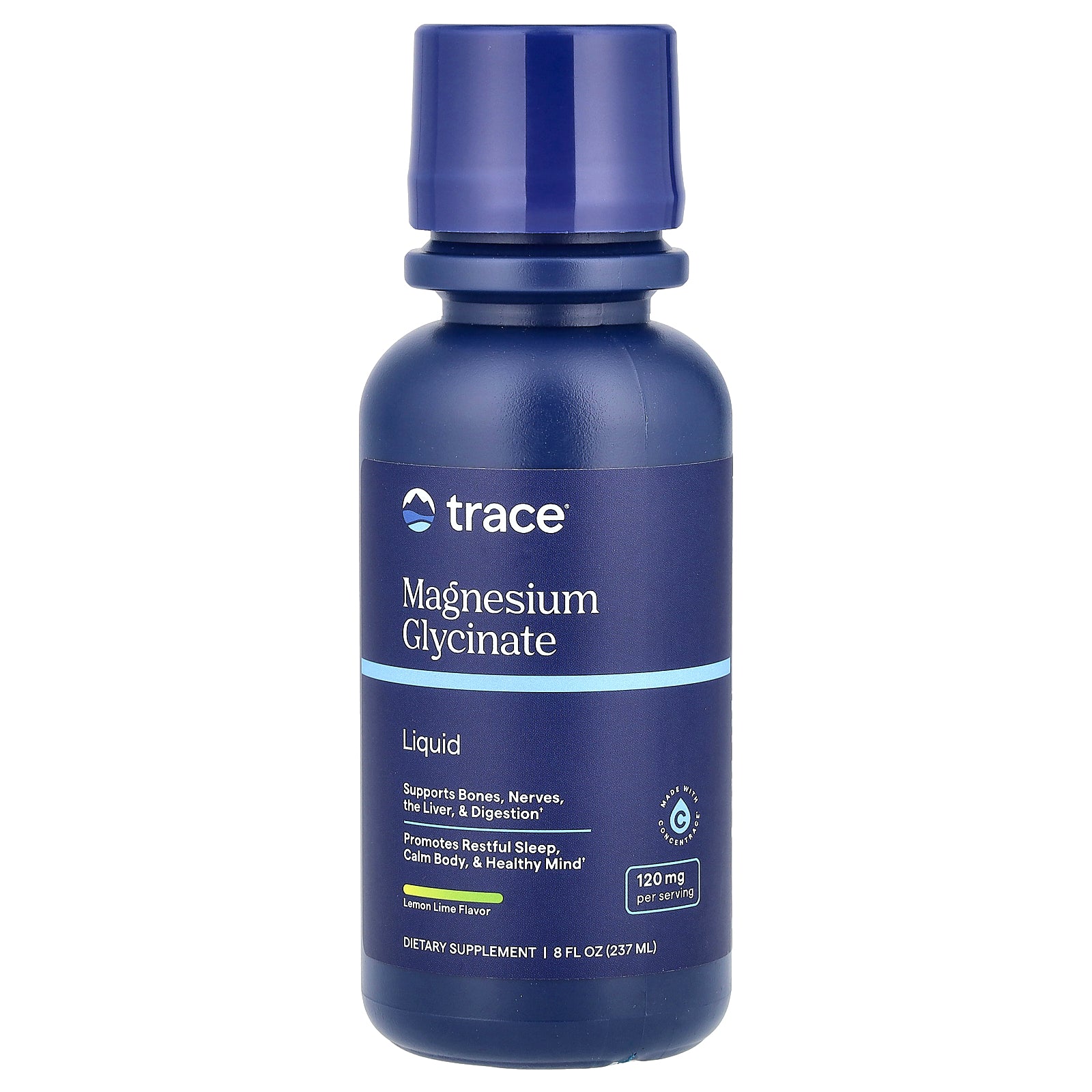 Trace, Liquid Magnesium Glycinate, Lemon Line, 8 fl oz (237 ml)