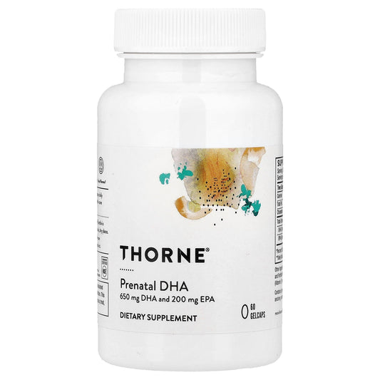 Thorne, Prenatal DHA, 60 Gelcaps