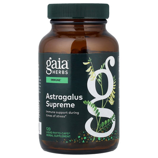 Gaia Herbs, Astragalus Supreme, 120 Liquid Phyto-Caps® (650 mg Per cap)