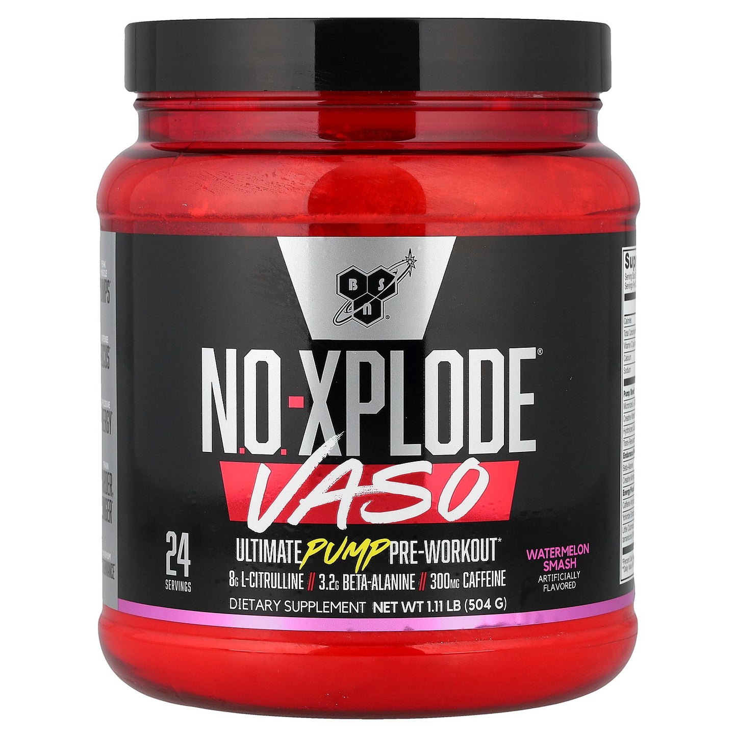 BSN, No-Xplode® VASO, Ultimate Pump Pre-Workout, Watermelon Smash, 1.11 lb (504 g)