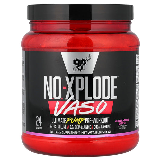 BSN, No-Xplode® VASO, Ultimate Pump Pre-Workout, Watermelon Smash, 1.11 lb (504 g)