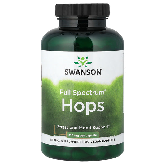 Swanson, Full Spectrum® Hops, 180 Vegan Capsules (310 mg per Capsule)
