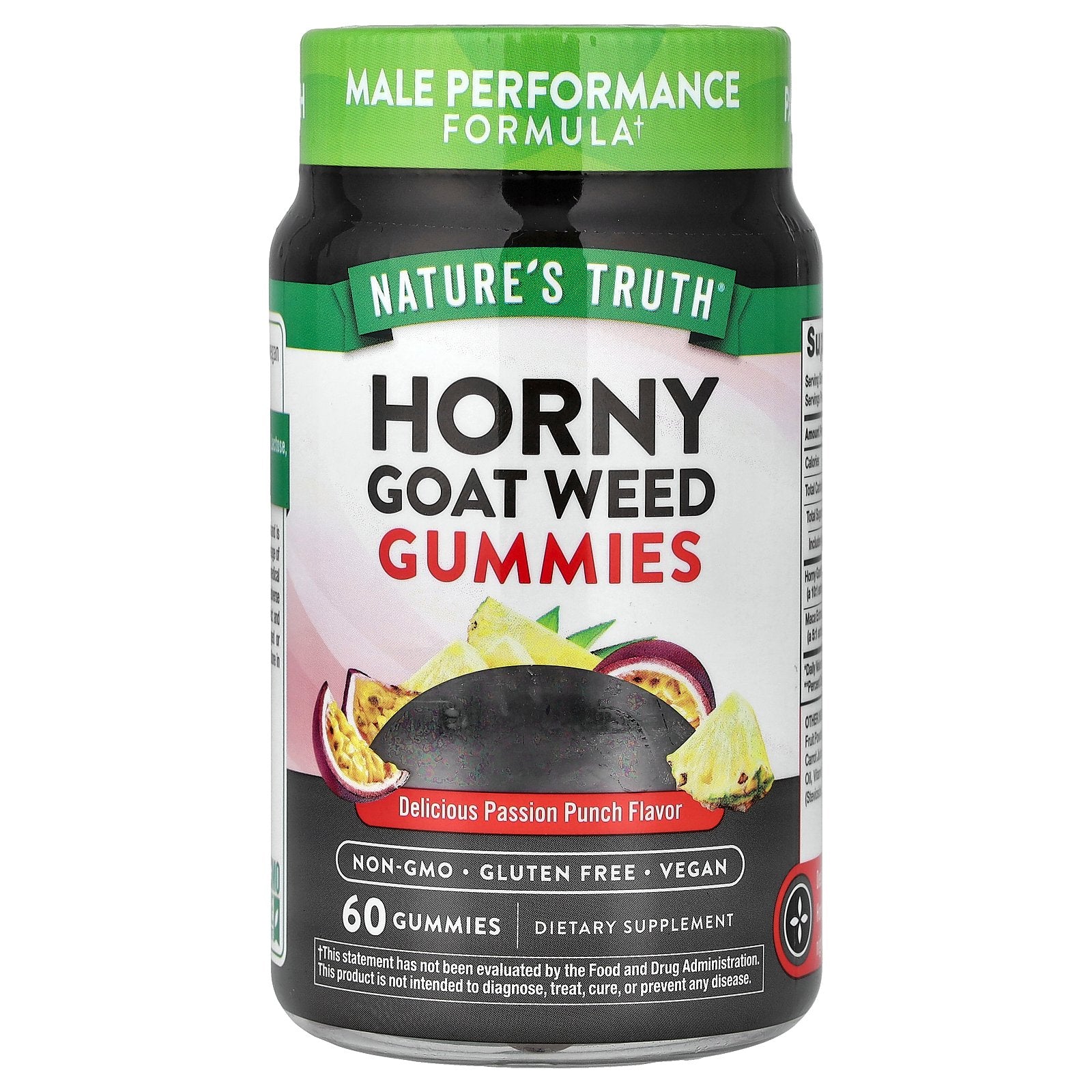 Nature's Truth, Horny Goat Weed Gummies, Delicious Passion Punch, 60 Gummies