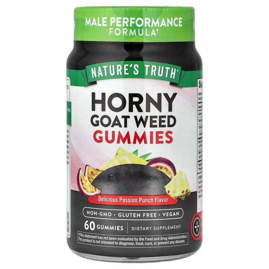 Nature's Truth, Horny Goat Weed Gummies, Delicious Passion Punch, 60 Gummies